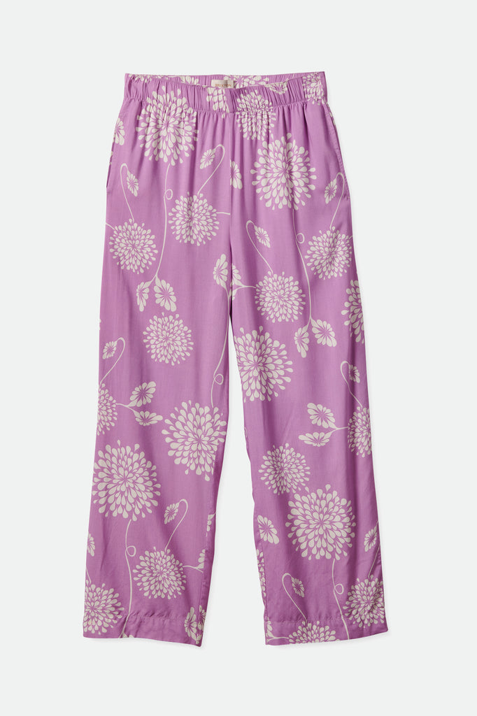 Brixton Garden Floral Crop Pant - Orchid