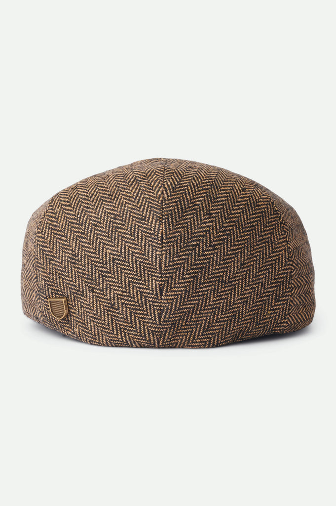 Brixton Unisex Hooligan Flat Cap - Brown/Khaki | Back