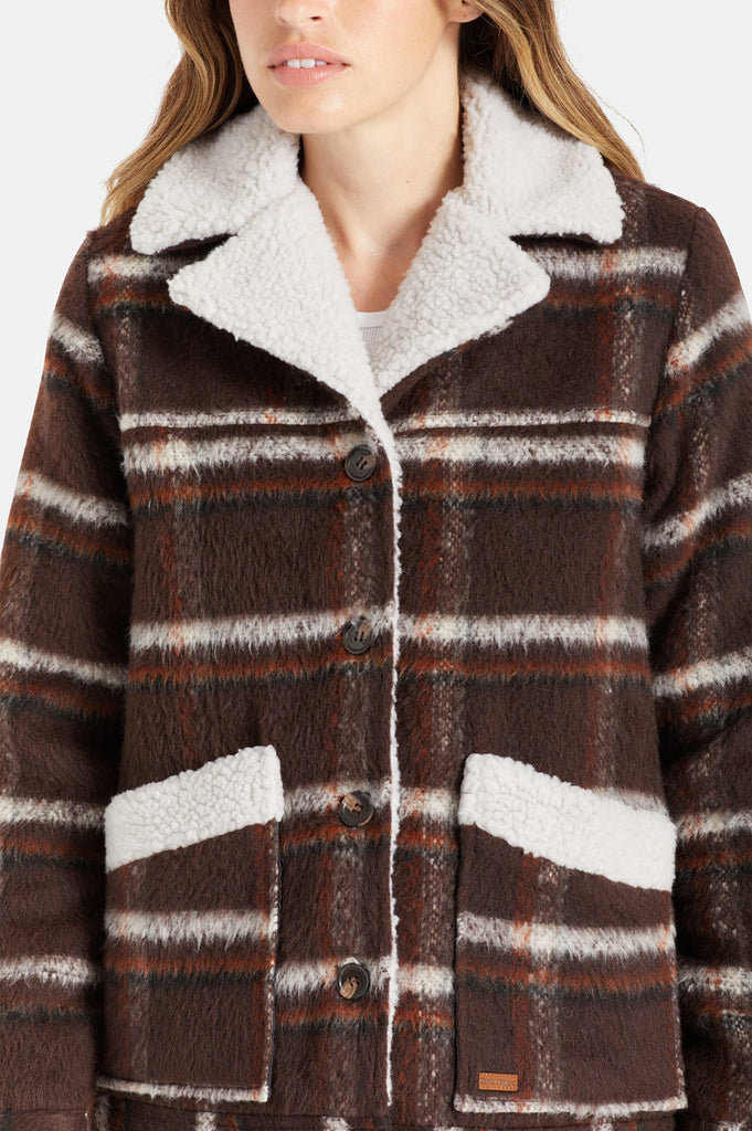 Brixton Nouvelle Coat - Seal Brown