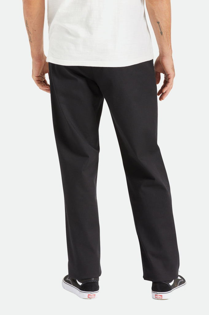 Men's Back Fit Image | Choice Chino Relaxed Pant - Black