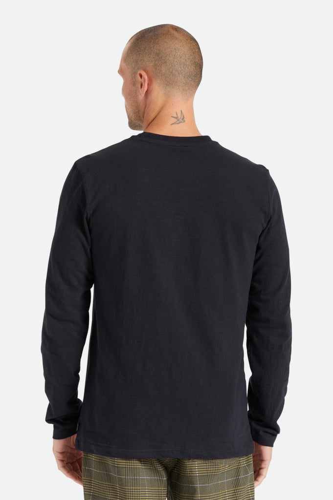 Brixton Basic Slub L/S Pocket Tee - Black