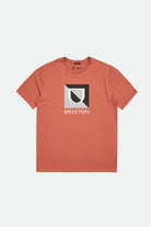 Men's Beta Split S/S Tailored Tee - Apricot Jam - Front Side