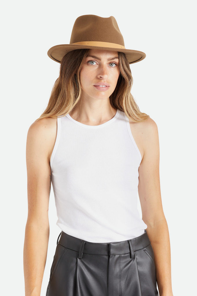 Brixton Messer Fedora - Desert Palm/Natural