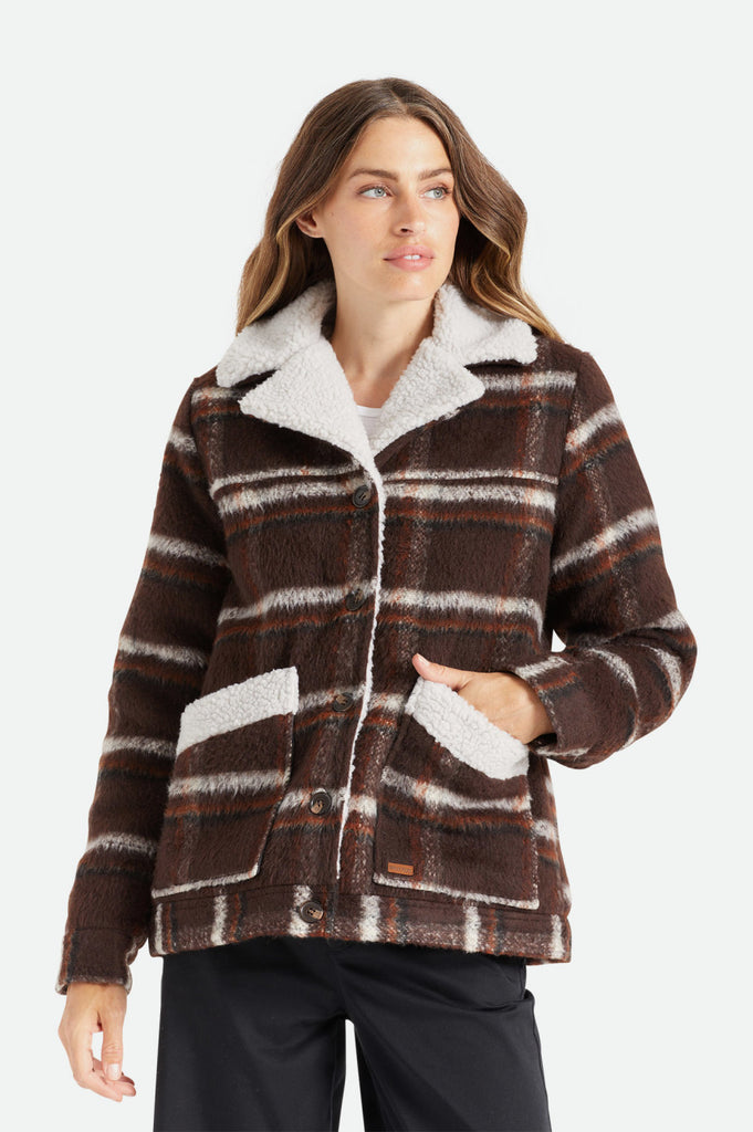 Brixton Nouvelle Coat - Seal Brown