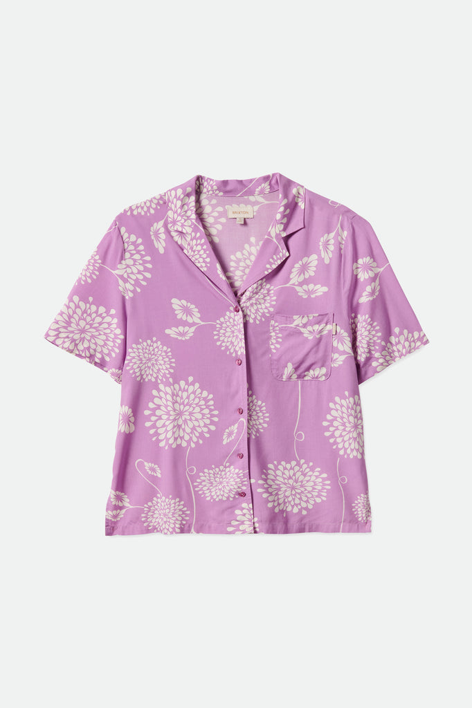 Brixton Bunker Garden Floral Boyfriend S/S Woven  - Orchid