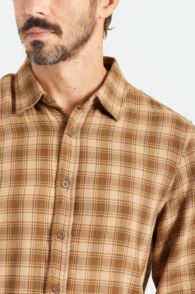 Brixton Cruz Soft Weave L/S Flannel - Mojave/Deep Palm