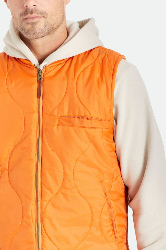 Brixton Abraham Reversible Vest - Burnt Orange