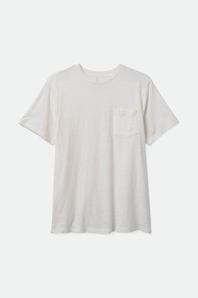 Brixton Basic Slub S/S Pocket Tee - Off White