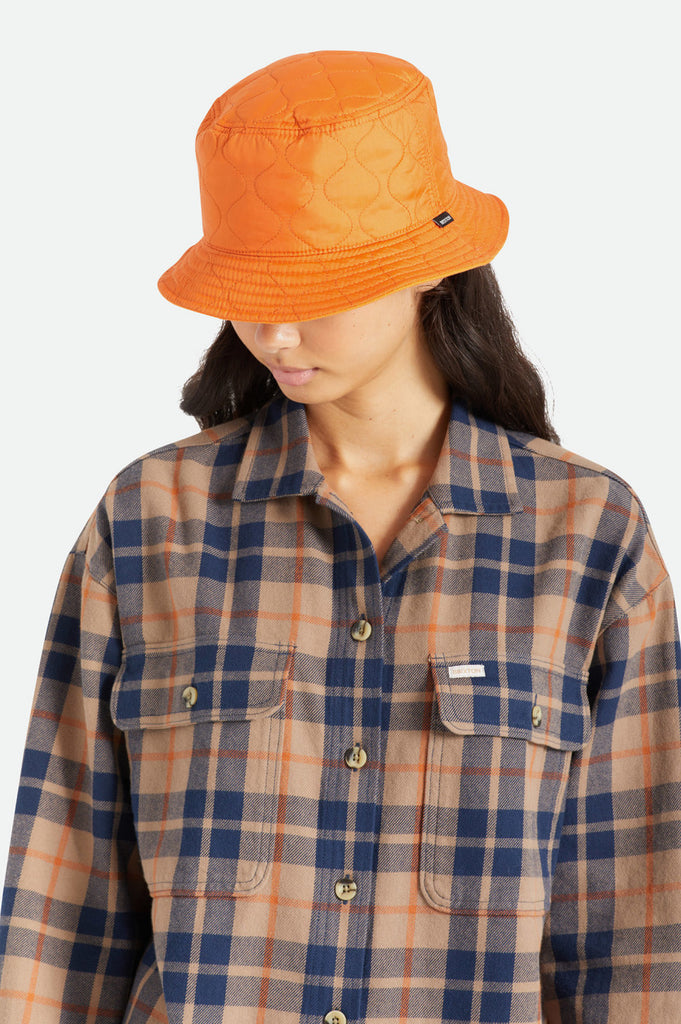 Brixton Abraham Reversible Bucket Hat - Burnt Orange