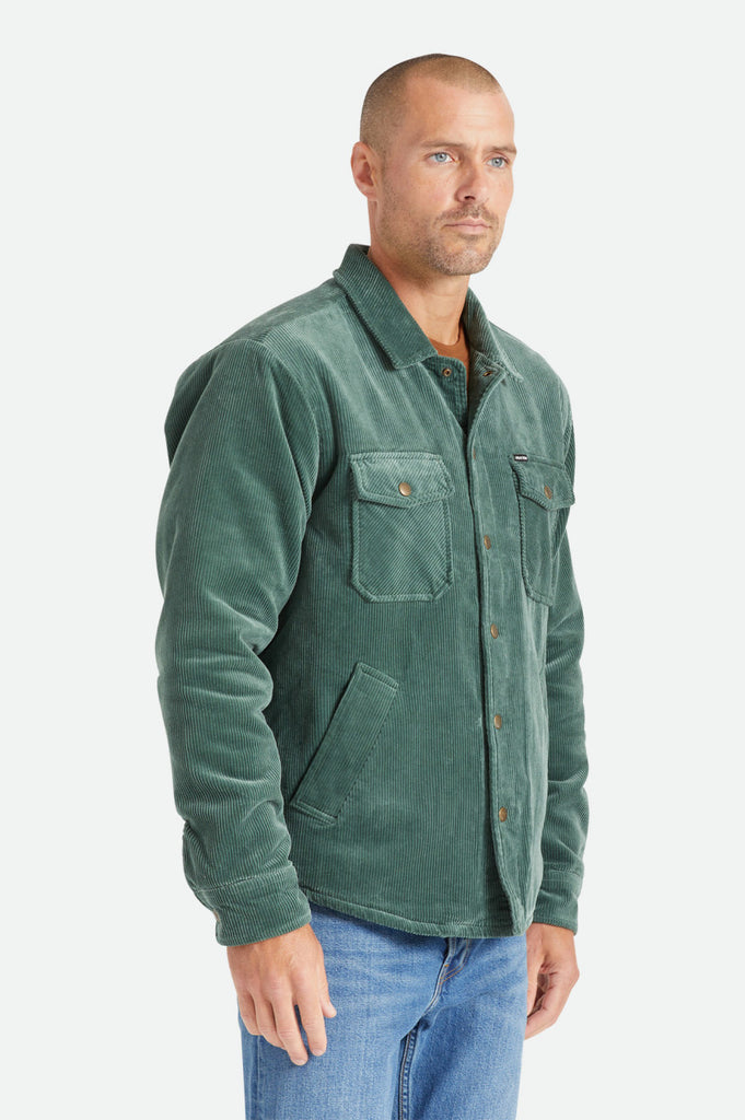 Brixton Durham Sherpa Lined Jacket - Dark Forest