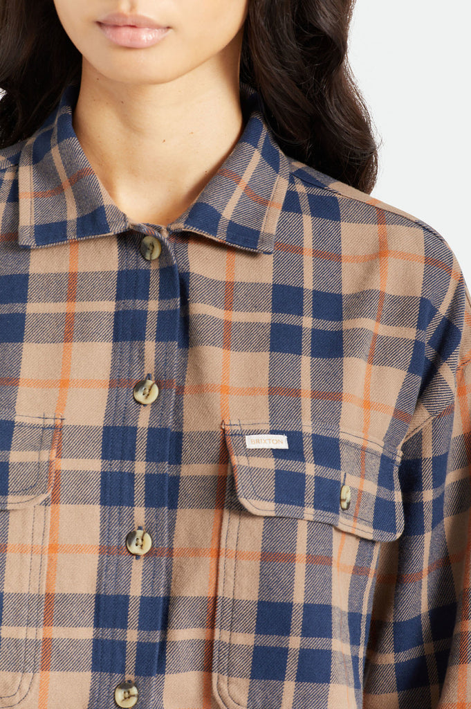 Brixton Bowery Women's L/S Flannel - Pine Bark