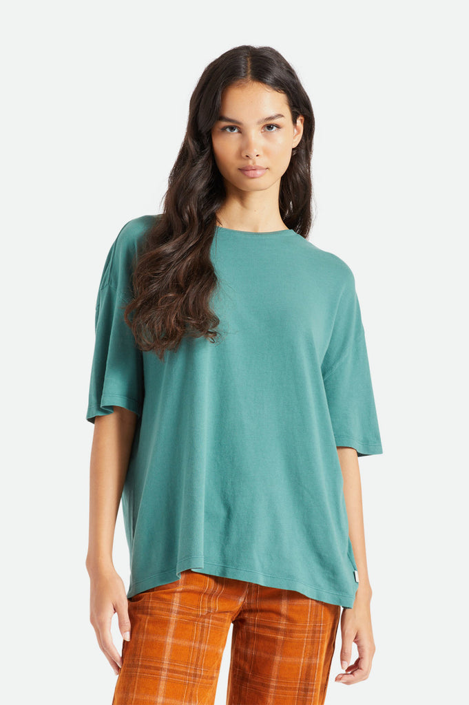 Brixton Oversized Boyfriend Tee - Emerald