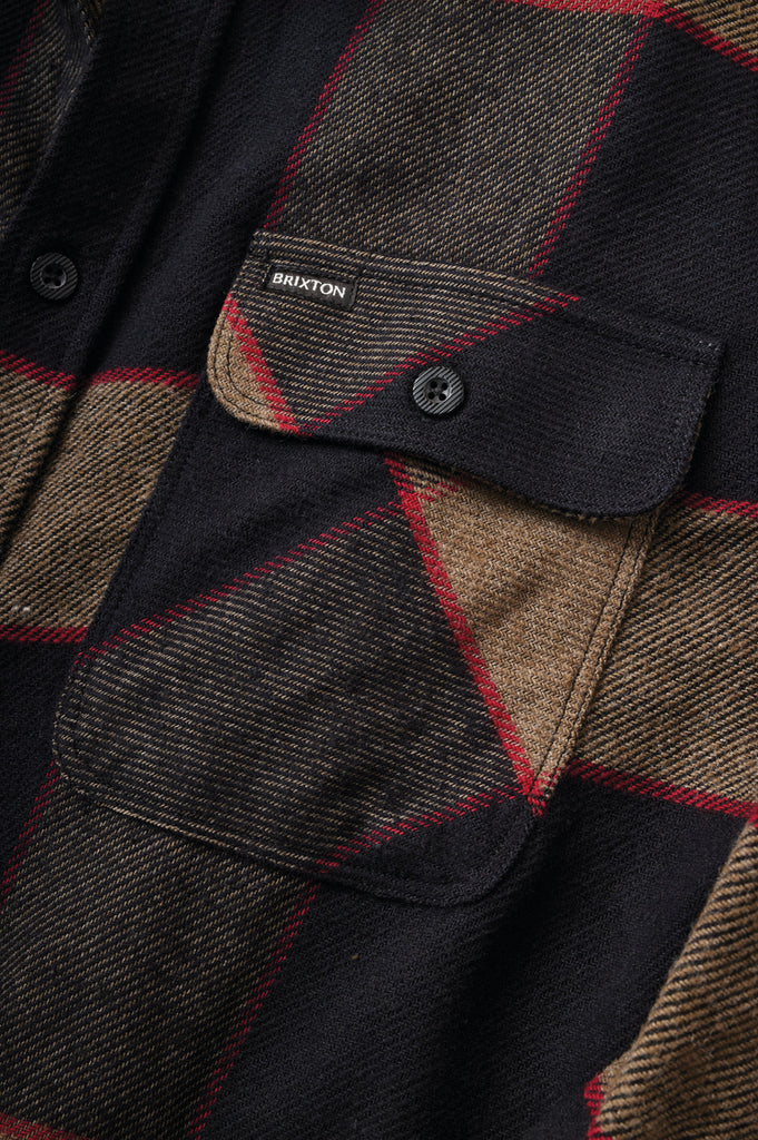 Extra Laydown Image 1 | Bowery L/S Flannel - Heather Grey/Charcoal